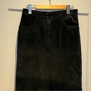 Vintage Genuine Suede High Rise Pants
